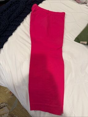 J. Crew Bright Fuchsia cafe capri pants